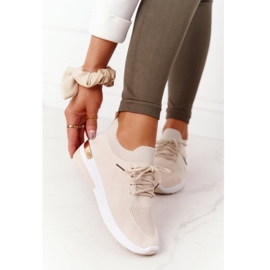 PG1 Chaussures De Sport Baskets Beige Adeyla Compensée 2