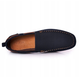 Mocassins Décontractés en Daim GOE HH1N4019 Bleu Marine brun 1