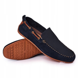 Mocassins Décontractés en Daim GOE HH1N4019 Bleu Marine brun 2