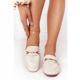 PS1 Mocassins Femme Classique Beige Eloquence 3