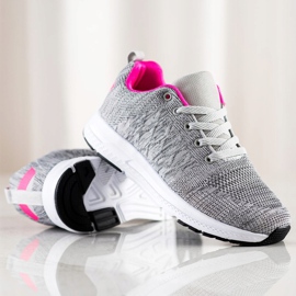 SHELOVET Baskets à lacets légères gris 1