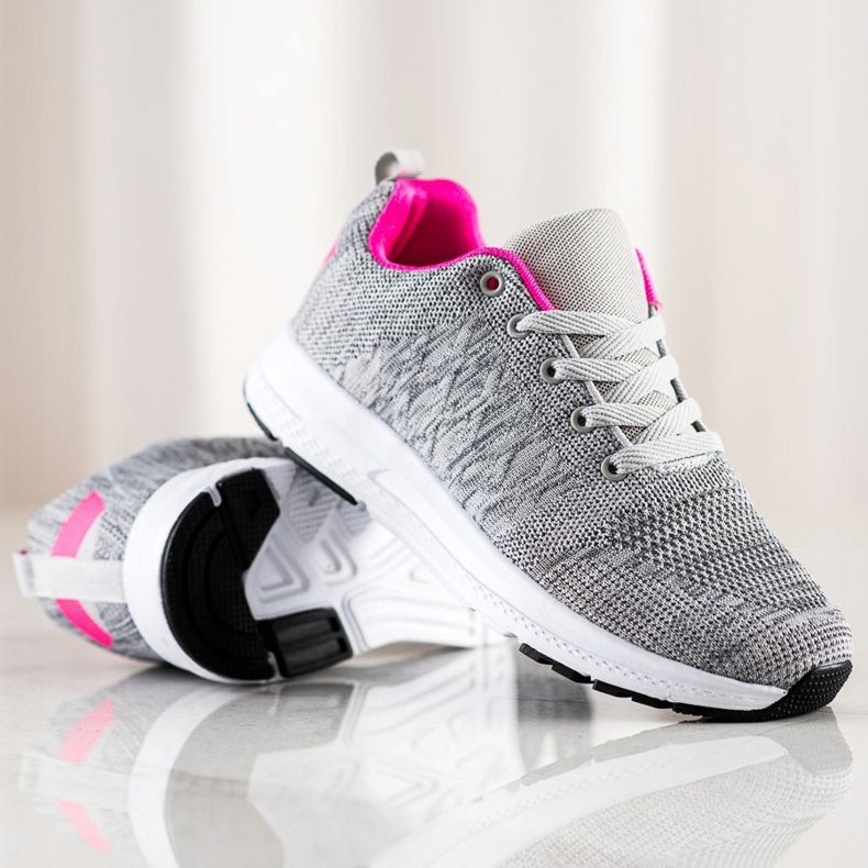 SHELOVET Baskets à lacets légères gris 1