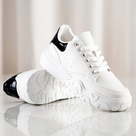 Small Swan Baskets blanches en cuir écologique 1