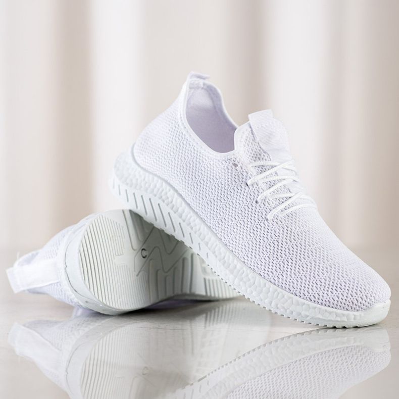 SHELOVET Chaussures de sport textiles blanche 1 SHELOVET Chaussures de sport textiles blanche 1