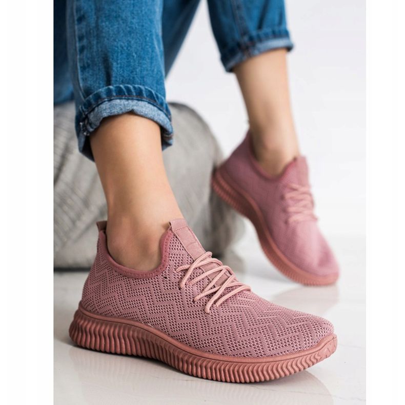 SHELOVET Chaussures de sport ajourées rose 2