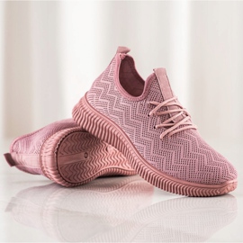 SHELOVET Chaussures de sport ajourées rose 1