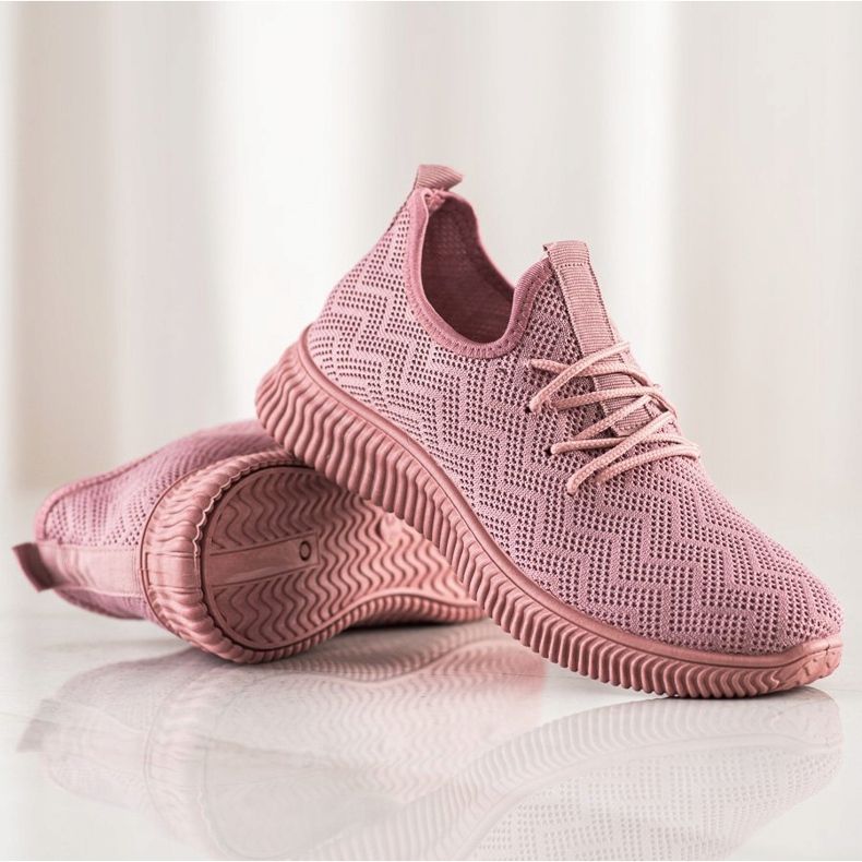 SHELOVET Chaussures de sport ajourées rose 1