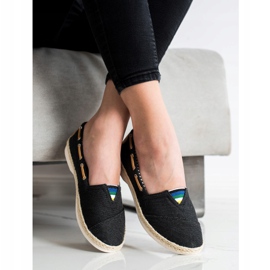 Beauty Girl'S Espadrilles textiles le noir 1