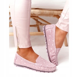 Mocassins Cuir Écologique Rio Flore Rose 5 Mocassins Cuir Écologique Rio Flore Rose 5