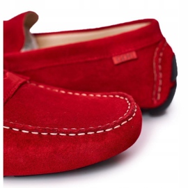 Mocassins décontractés en daim GOE HH1N4066 Rouge 4
