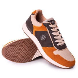 NEWS Chaussures de sport homme Baskets Jaune-Marron Harold brun multicolore 2