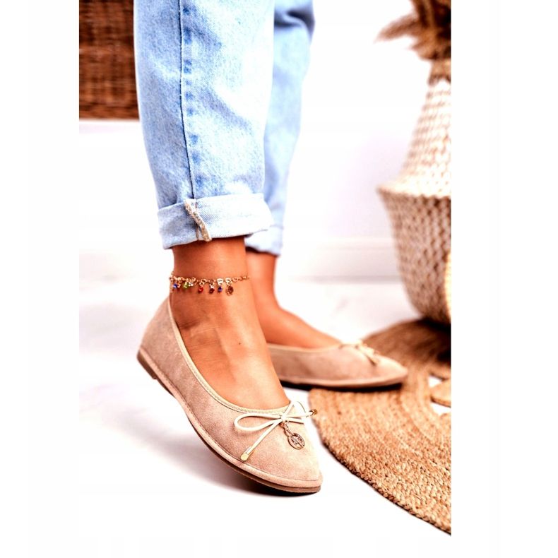 Ballerines Femme Lu Boo Daim Beige 1