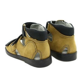 Mazurek Sandales en cuir haute préventive 291 orange gris 2 Mazurek Sandales en cuir haute préventive 291 orange gris 2