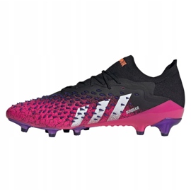 Chaussures de football Adidas Predator Freak.1 Low Ag M FZ3751 noir, noir, rose le noir 1