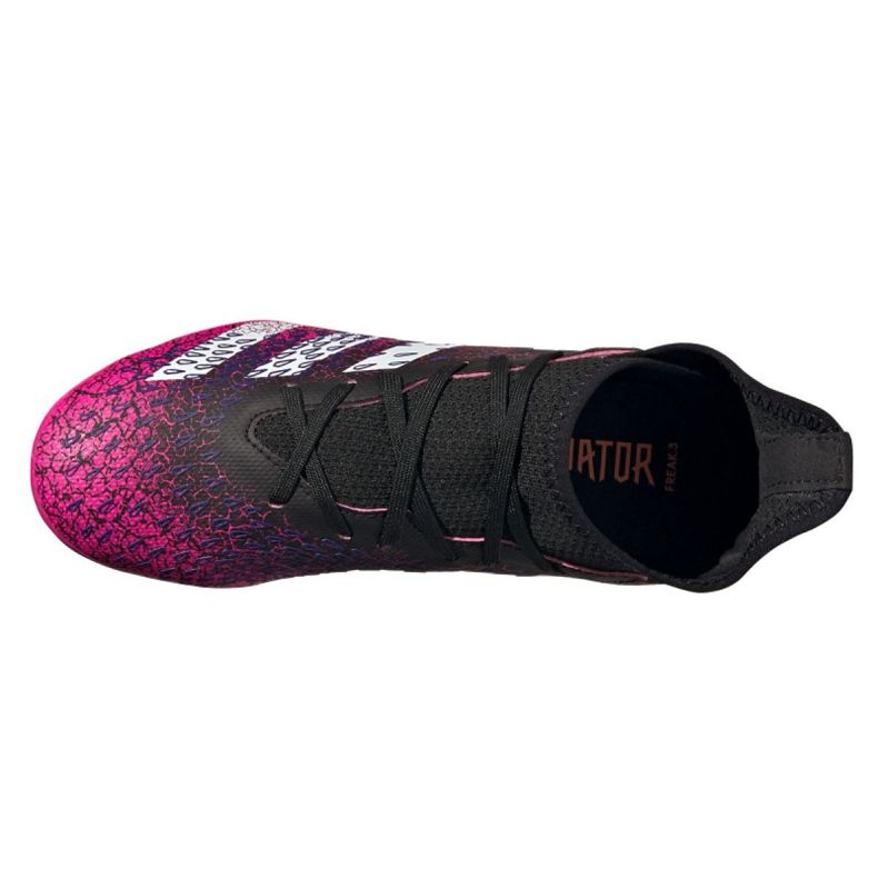 Chaussures de foot Adidas Predator Freak.3 Mg Jr FW7532 noir, noir, rose noir 2