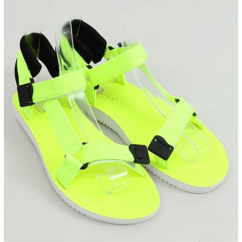 Sandales de sport à Velcro Jaune N-67 Jaune Fluo 1