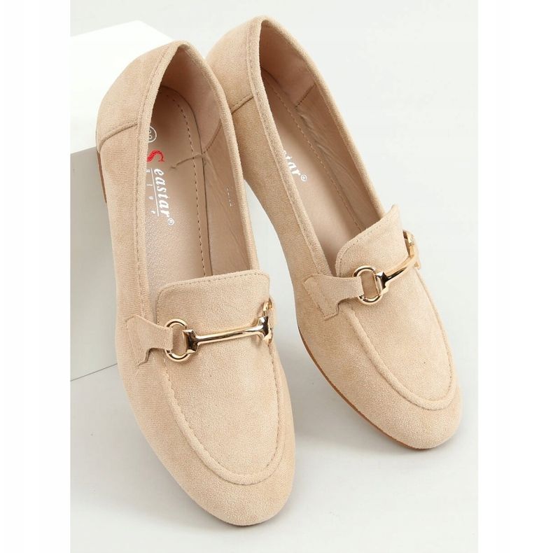 Mocassins femme beige T391P Beige 1