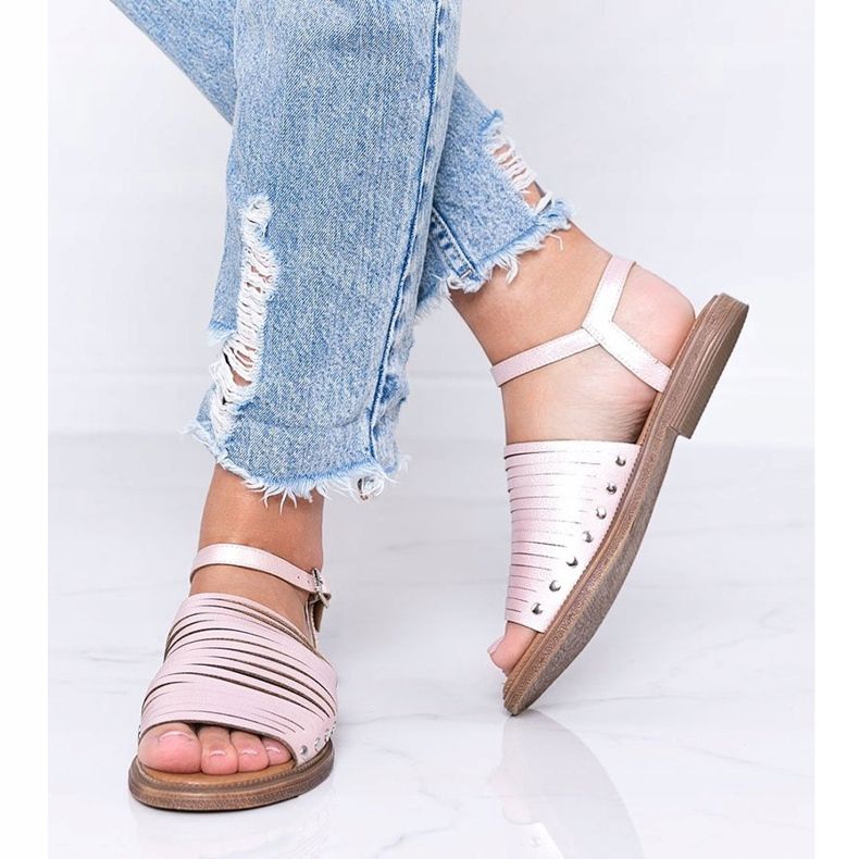 Sandales Brown Sun rose chatoyantes 1