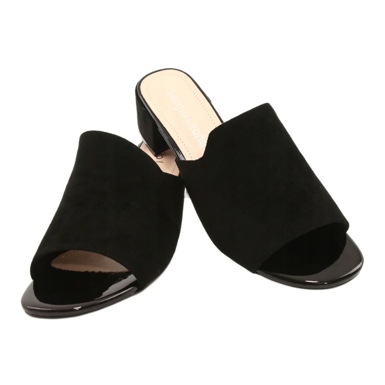 Sandales Sur Talon Sergio Leone KL313 Noir 2