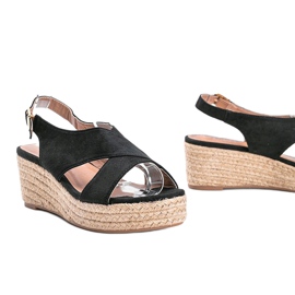 Espadrilles noires sur le coin de Marina 1