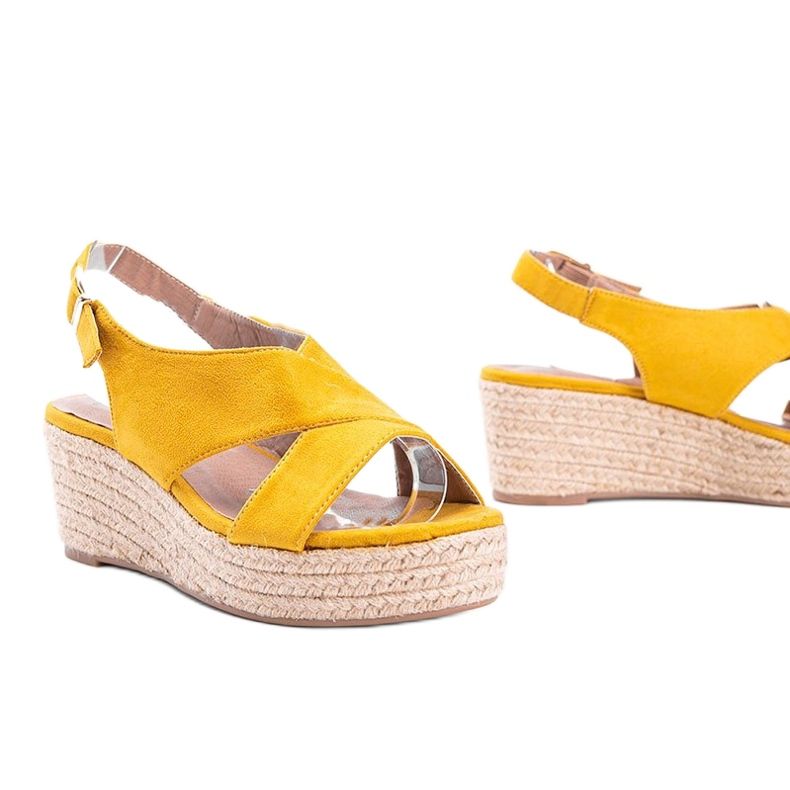 Espadrilles moutarde sur le coin de Marina jaune 1