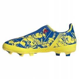Chaussures de foot Adidas X Ghosted.3 Ll Fg Jr GZ7557 multicolore jaune 1