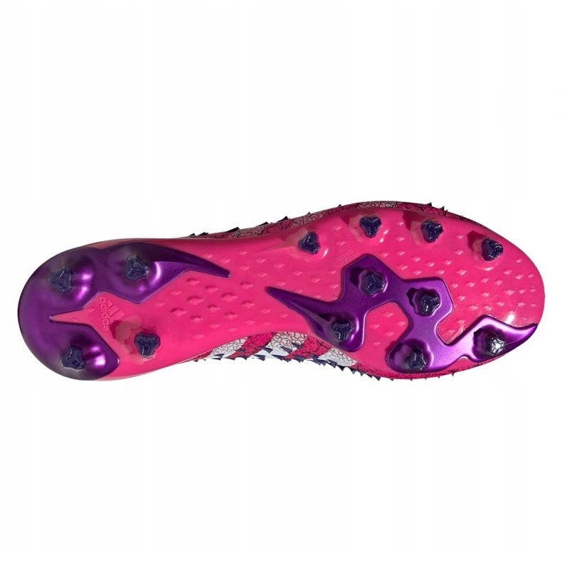 Chaussures de foot Adidas Predator Freak.1 Ag M FW7242 graphite, noir, violet noir 2