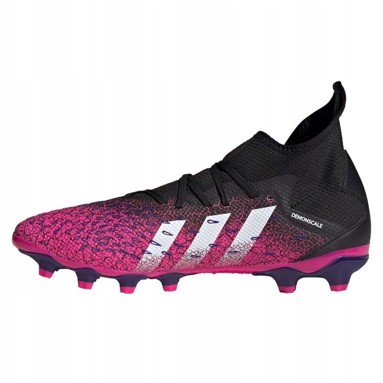 Chaussures de foot Adidas Predator Freak.3 Mg M FW7515 graphite, noir, violet le noir 1