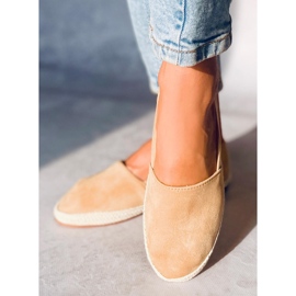 Camel 7870 Baskets espadrilles camel brun 2