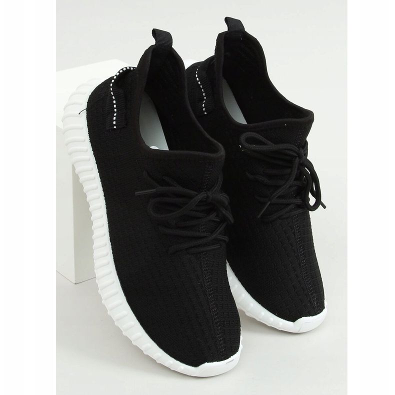 Chaussures de sport chaussettes noires 7817 NOIR / BLANC 1