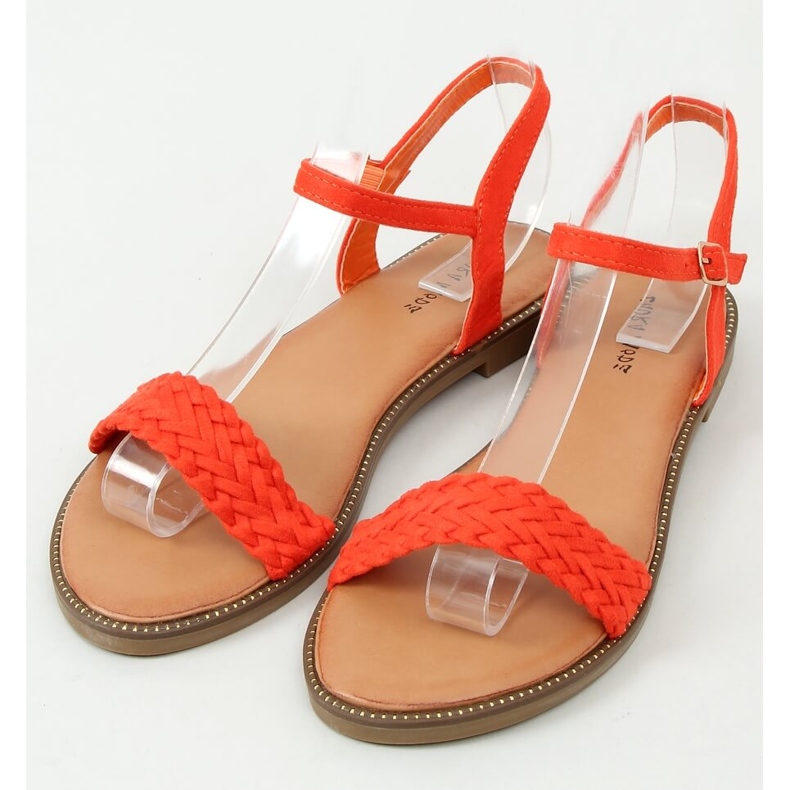 Sandales femme orange WL061 Orange 1 Sandales femme orange WL061 Orange 1
