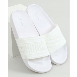 Chaussons tricotés blancs MU-5 Blanc blanche 1 Chaussons tricotés blancs MU-5 Blanc blanche 1