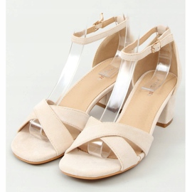 Sandales à talons beiges 8832 Beige 1
