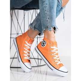 Baskets montantes New Age orange 1