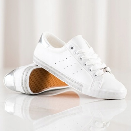 SHELOVET Baskets basses avec cuir écologique blanc 1
