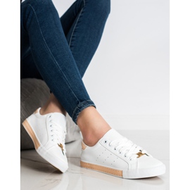 SHELOVET Baskets basses avec cuir écologique blanc 2