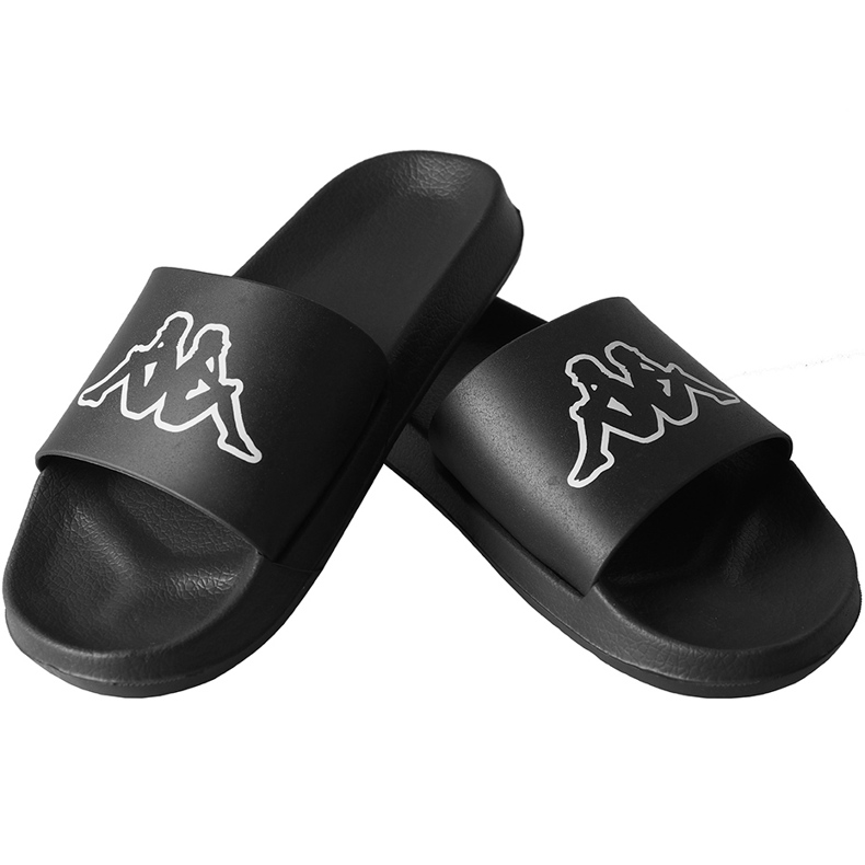 Chaussons Kappa Krus noir et blanc 242794 1110 1