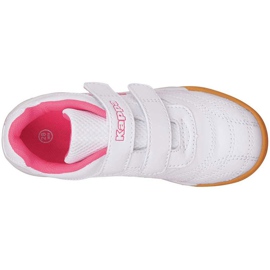 Kappa Kickoff K chaussures pour enfants gris-rose 260509K 1027 blanche blanche 1