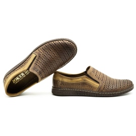 Joker Chaussures d'été à enfiler pour hommes marron 730J brun 2