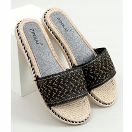 Chaussons noirs pour femmes LS002 Noir le noir 1 Chaussons noirs pour femmes LS002 Noir le noir 1