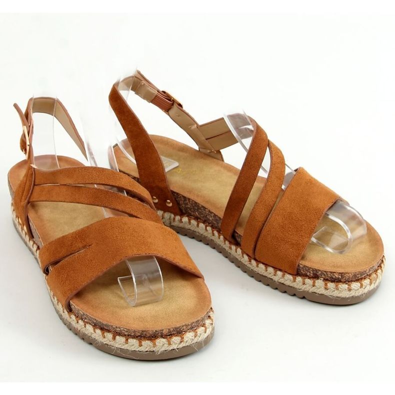 Sandales espadrilles boho camel FD002 Camel brun 1