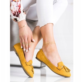 Kayla Mocassins à la mode jaune 2