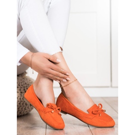 Anesia Paris Mocassins Avec Un Noeud orange 2
