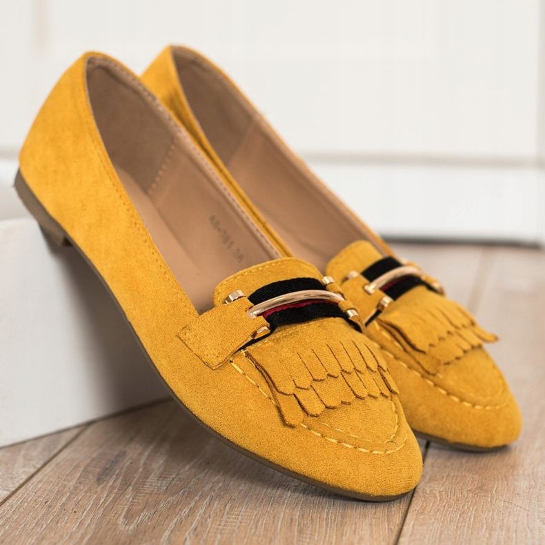 Anesia Paris Mocassins élégants jaune 1