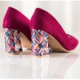 Sabatina Escarpins à bout ouvert avec talon décoratif rose 1 Sabatina Escarpins à bout ouvert avec talon décoratif rose 1