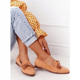 EVE Mocassins en Daim à Franges Camel Alicante brun 6