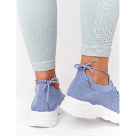 PS1 Chaussures de sport femme Sneakers Blue Ruler blanche bleu 1