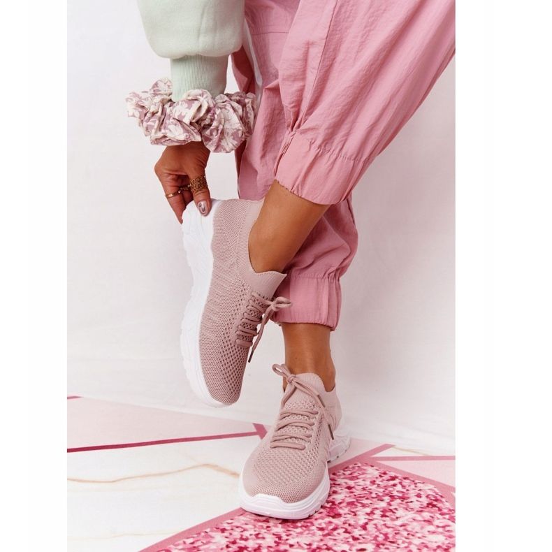 PS1 Chaussures de sport femme Sneakers Pink Ruler blanche rose 2