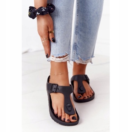 NEWS Tongs Caoutchouc Femme Noir Alma le noir 2 NEWS Tongs Caoutchouc Femme Noir Alma le noir 2