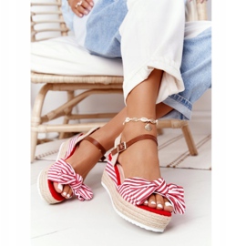 PG1 Sandales compensées façon Mer Rouge La Isla Bonita blanche multicolore 3